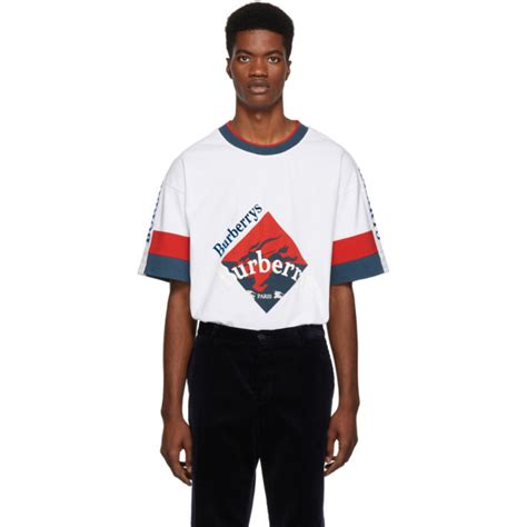 BURBERRY WHITE ARCHIVE LOGO ROEFORD T